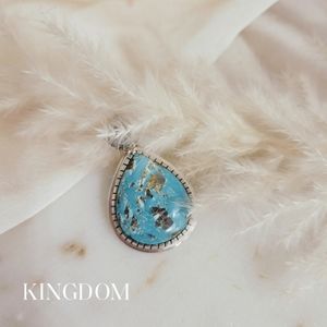 Natural Candelaria Turquoise Pendant